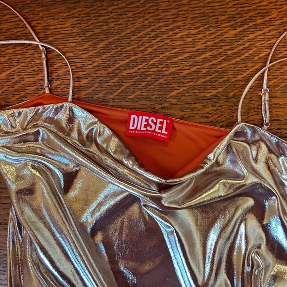 DIESEL metallic-effect minidress - Picture 4 of 10